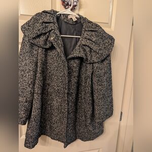 Black & Grey Wool Blend Jacket
